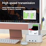 ISHEEP USB3.0 Docking Station Dual Bay SATA HDD SSD 3 Port USB Offline Clone view 3