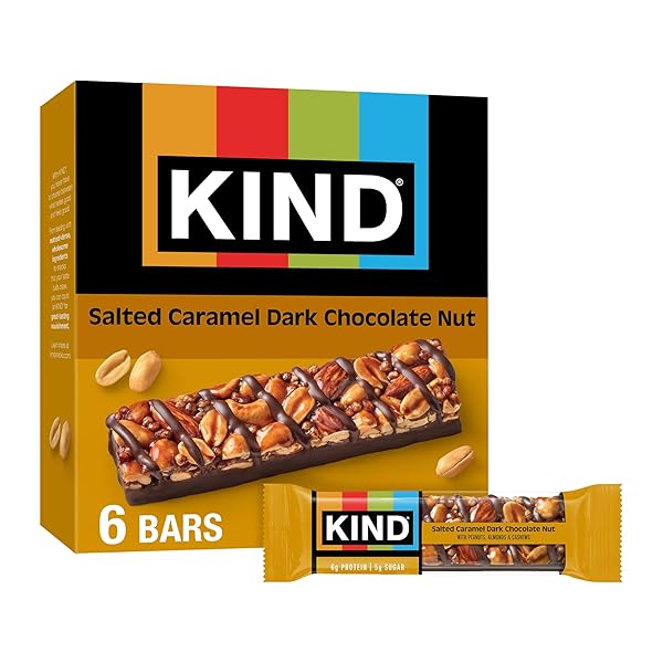 KIND HEALTHY SNACKS BARS, SALTED CARAMEL DARK CHOCOLATE...