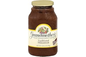 GRANDMOTHER'S Grandmother’s Traditional Mincemeat 28 oz | Fruit Pie Filling | No Fat • No Cholesterol | Ready to Bake, Refrigerate After Opening
