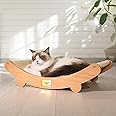 Sisal Cat Scratcher Bed for Indoor Cats Hammock for Scratching Pad Cat Chair Nartural Sisal Scratch Post for Large Cats Scratcher Lounge, Wooden Cat Furniture(Standard Edition)