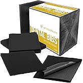 PlastCare USA Disposable Dental Bibs 13"x18" - 3 Ply Waterproof Tattoo Bib Sheet for Patients - Dentist or Medical Tray Cover and Nail Table Cover Supplies, Black