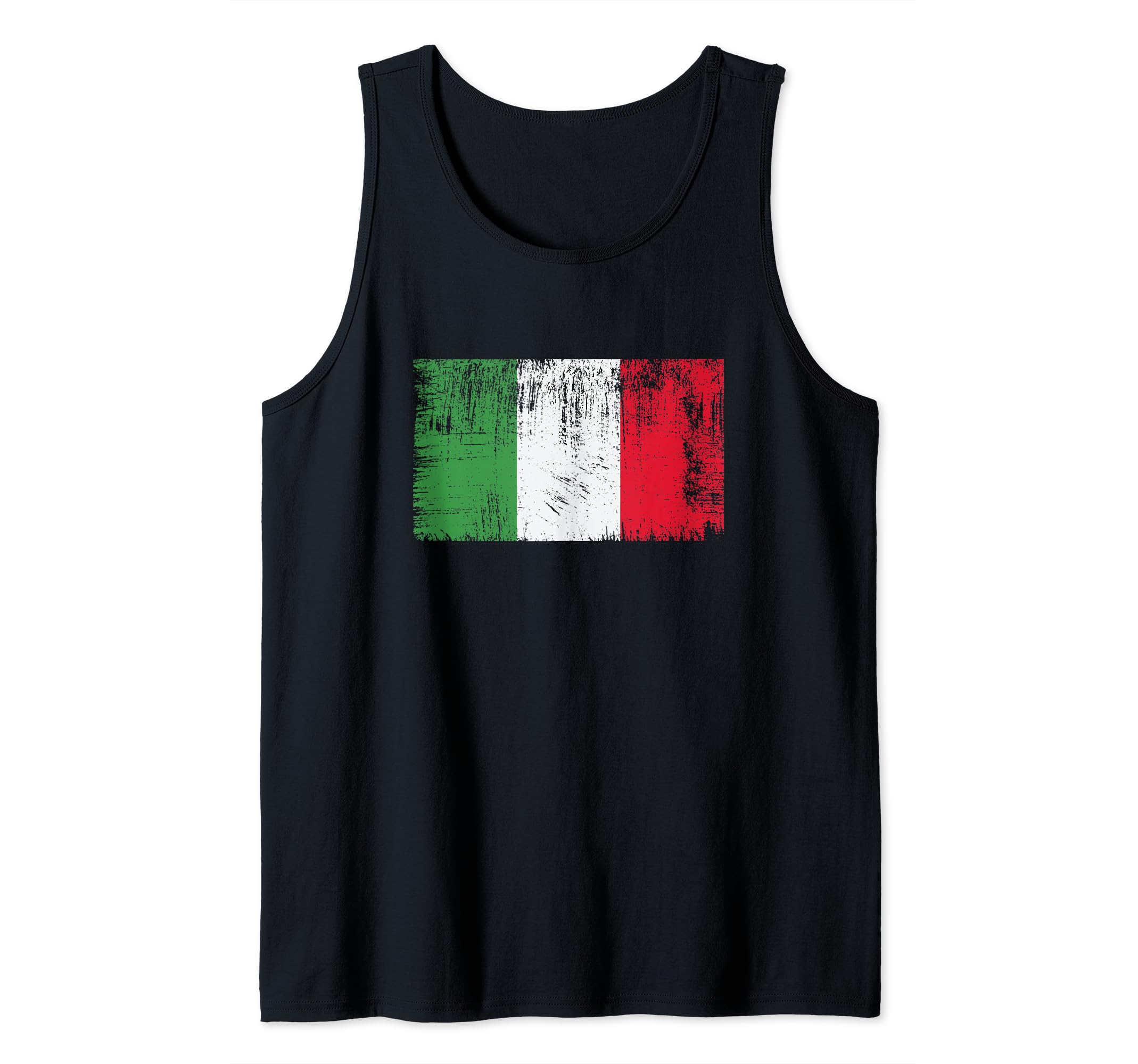 Vintage Italian Banner Fan Italy Flag Italia Retro Tank Top
