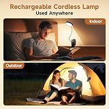 One Fire Desk Lamp 1800mAh Wireless USB Light 5 Colors 5 Brightness view 4