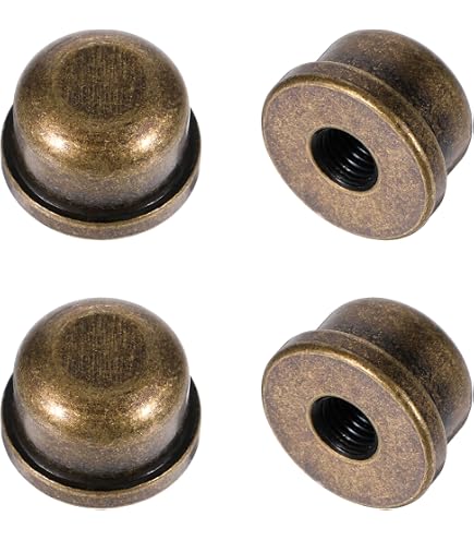 DOITOOL 2pcs Copper Horn Frame Decorative Head Lamp Nut Knob For...