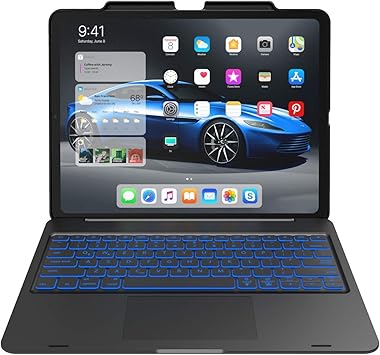 Amazon Com Ipad Pro 12 9 3rd Gen Keyboard Case With Touchpad Backlit Charging Pencil Compatible Thin Light Apple Ipad Pro 12 9 2018 Case With Keyboard Computers Accessories