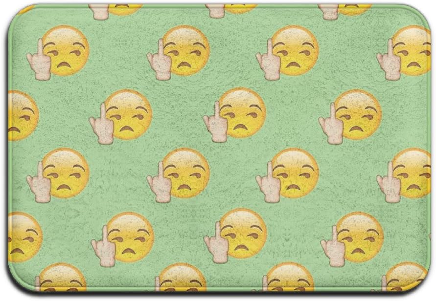 Diyabcd Emoji Fuck You Doormat Anti Slip House Garden Gate Carpet Door Mat Floor Pads Amazon Co Uk Garden Outdoors