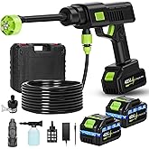 Portable Cordless Pressure Washer, 990PSI Portable Pressure Washer, Battery Powered 15000mAh, 6-in-1 Nozzle,10 Level,33FT Hose,Handheld Car Washer, Power Cleaner for Car, Patio,Floor