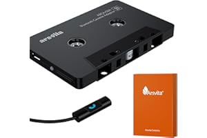 Arsvita Car Audio Bluetooth Cassette Receiver, Tape Player Bluetooth 5.0 Cassette Aux Adapter