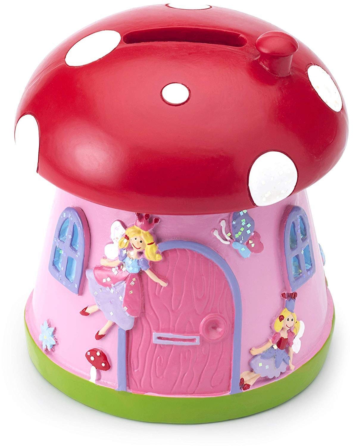 Mousehouse Gifts - Princess Mushroom House Piggy Bank, Mushroom Money Box for Children