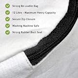 Spares2go Lifetime Reusable Zip Cloth Dust Bag for Numatic Henry Hetty Vacuum view 2