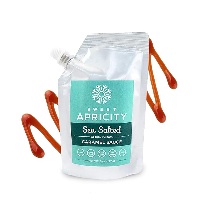Sea Salted Caramel Sauce, Coconut Cream, Autoimmune Protocol (AIP) and Paleo-Friendly, Non-GMO, 8oz – Sweet Apricity