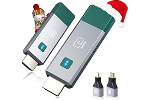 Coolpie Wireless HDMI Transmitter and Receiver, 165ft/50m, 4K Decode 1080P Output, Plug & Play Portable 2.4G/5G Wireless HDMI Extender Kit for Streaming Video and Audio to Monitor from Laptop/TV Box