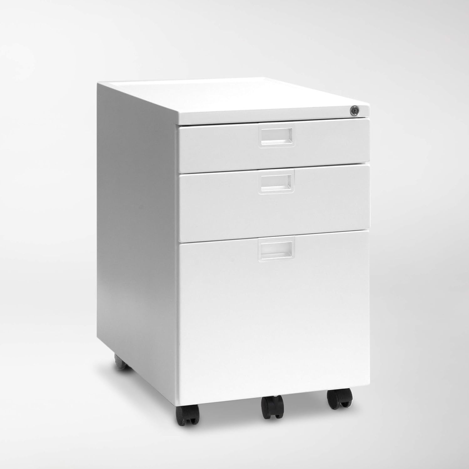 Amazon Com Sidekick 3 Drawer Mobile File Cabinet White Kitchen Dining