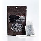 Modern ŌM Shungite Living Water Kit | Ready to Use Authentic Elite Shungite Detoxification Stone Gravel Pouch Kit for Natural