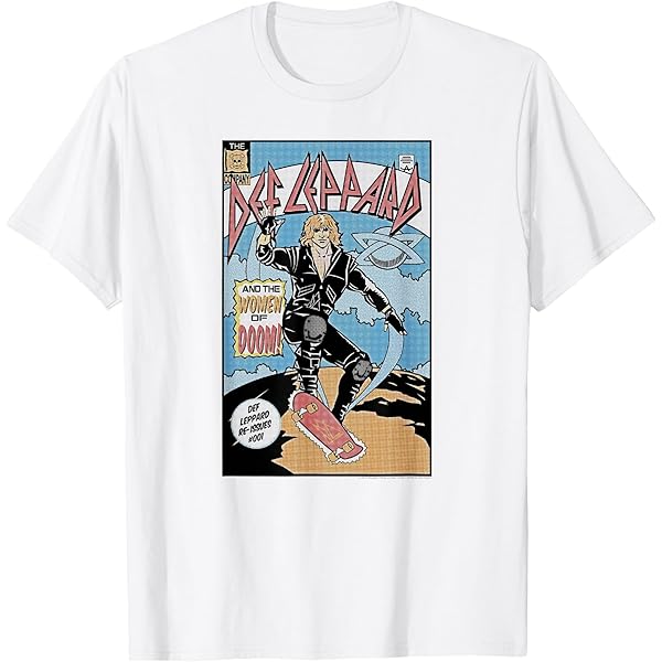 Def Leppard sk8コミックTシャツ XL 80s Def Leppard sk8コミックTシャツ XL 80s