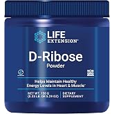 Life Extension D-Ribose Powder, 150 Grams | Encourages Cellular Energy Production, Supports Heart &amp; Muscle Health, Gluten-Free, Non-GMO &amp; Vegetarian