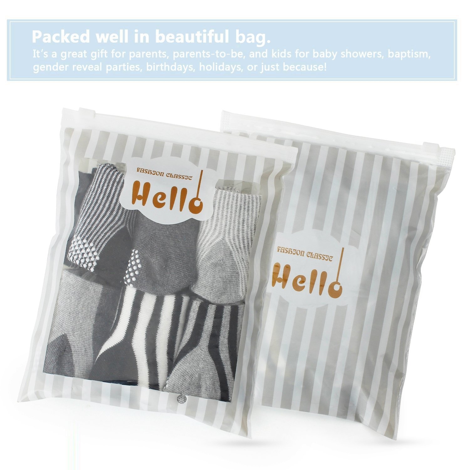 6 pair Non Skid Anti Slip Slipper Cotton Crew Socks With Grips For Baby Toddler Boys, Future Founder (Black-grey-white)