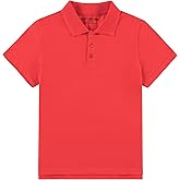 Kid Nation Boys Polo Shirts Kids School Uniform Shirts Short Sleeve Girls Collared Shirts 4-12 Years