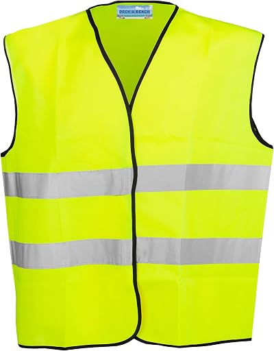 Deck and Beach Childrens High Visibility School Safety Vest Waistcoat 2/3 Years