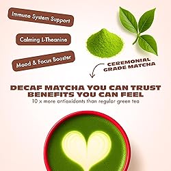 Caff Off Decaf Chocolate Matcha Green Tea Powder