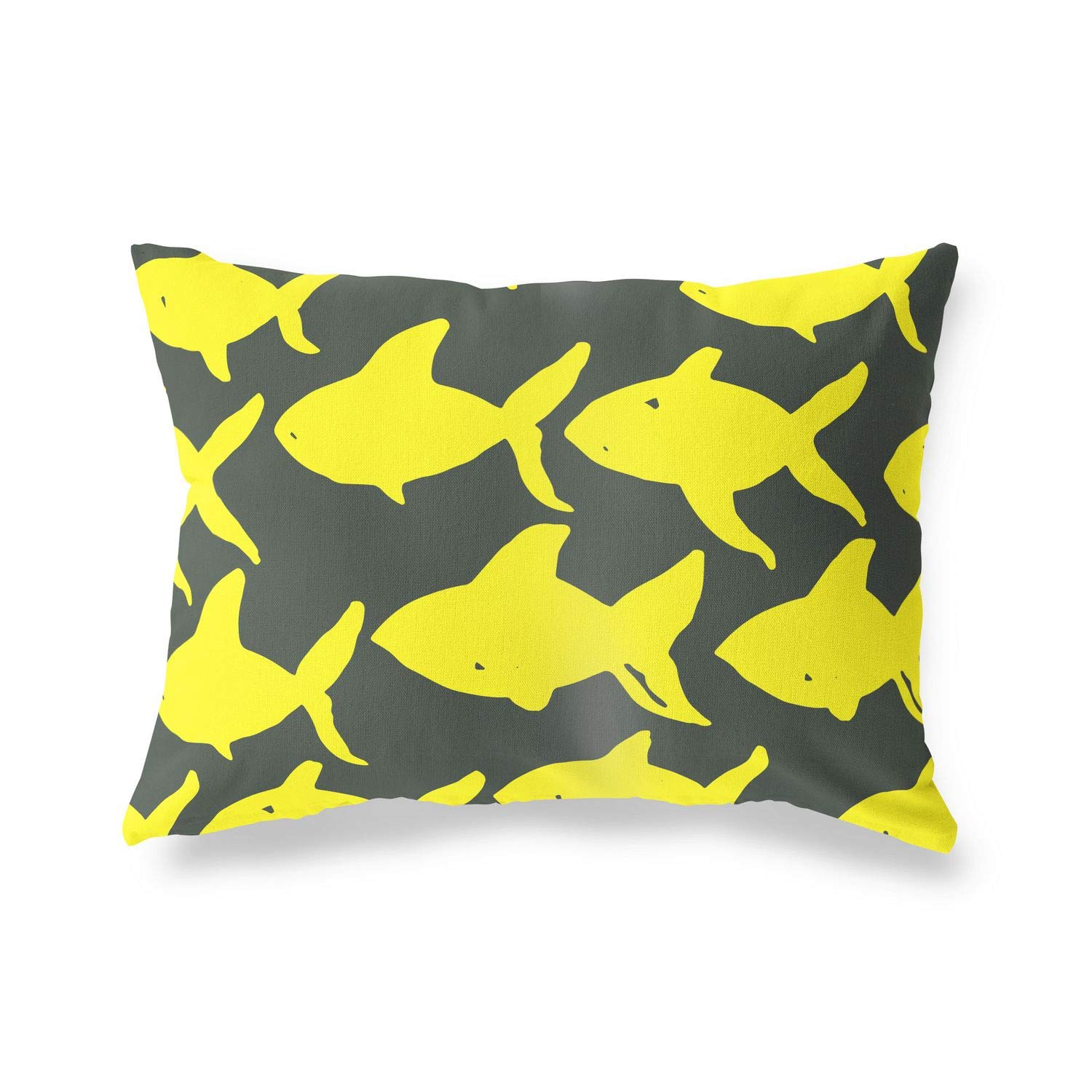 BonaMaison Decorative Cushion Cover, Neon Yellow-Fume Throw Pillow Covers, Home Decorative Pillowcases for Livingroom, Sofa, Bedroom, Size: 45X60 Cm - Designed and Manufactured in Turkey