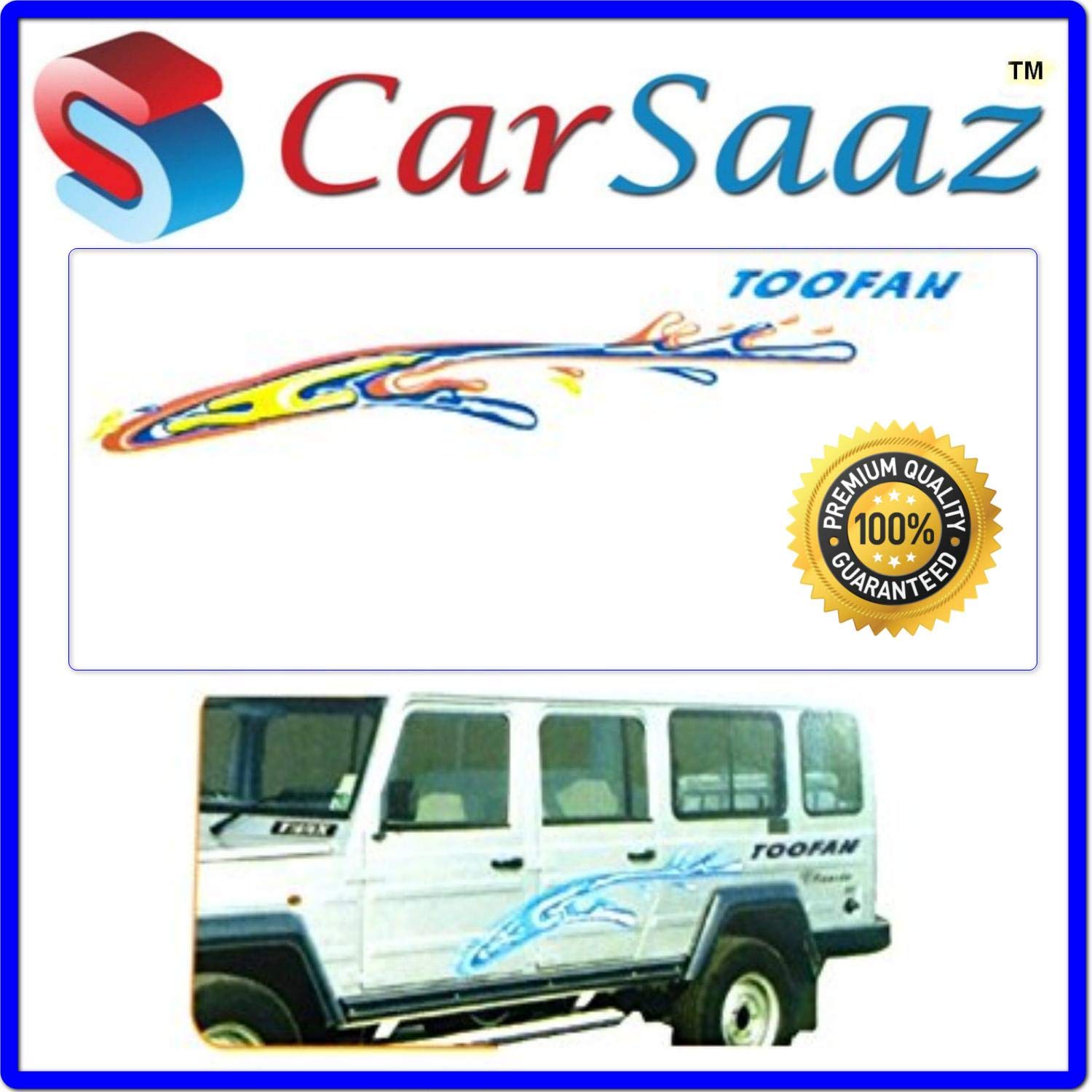 Carsaaz Car Body Graphics Stickers Compatible With Force Force Toofan Gl 132 Amazon In Car Motorbike