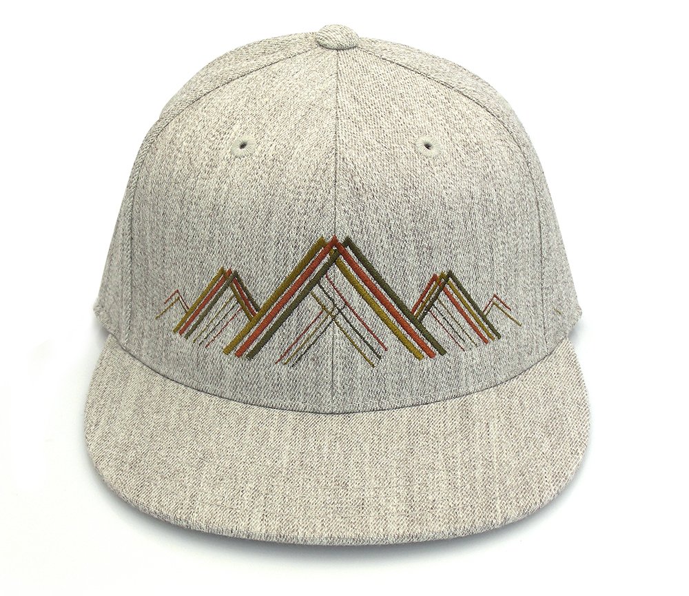 Men's Hat Mountain Range Fitted and Snapback Options Available Amazon.ca Handmade