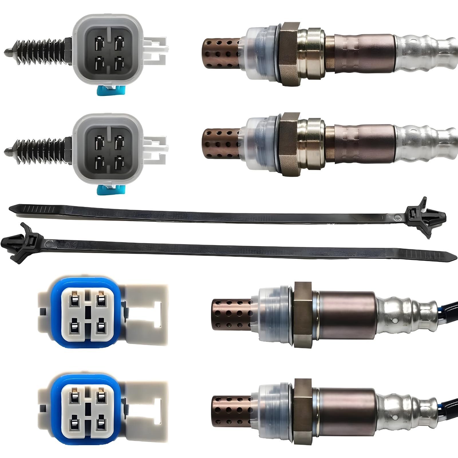 Photo 1 of AUTO Occasion Oxygen Sensor O2 Sensor Upstream Downstream 4Pcs for GMC Yukon XL 2500 Yukon XL 1500 Yukon Sierra 3500 HD Replacement 234-4256 2Pcs 234-4668 2Pcs