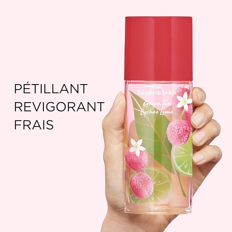 - Green Tea Lychee Lime – Eau de Toilette Femme Vaporisateur – Senteur Fraîche & Fruitée - 100ml