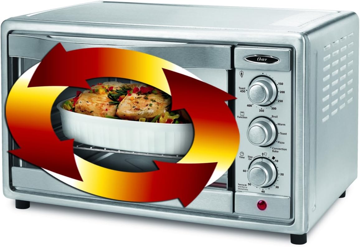 Oster Convection Toaster Oven 6 Slice Brushed Stainless Steel