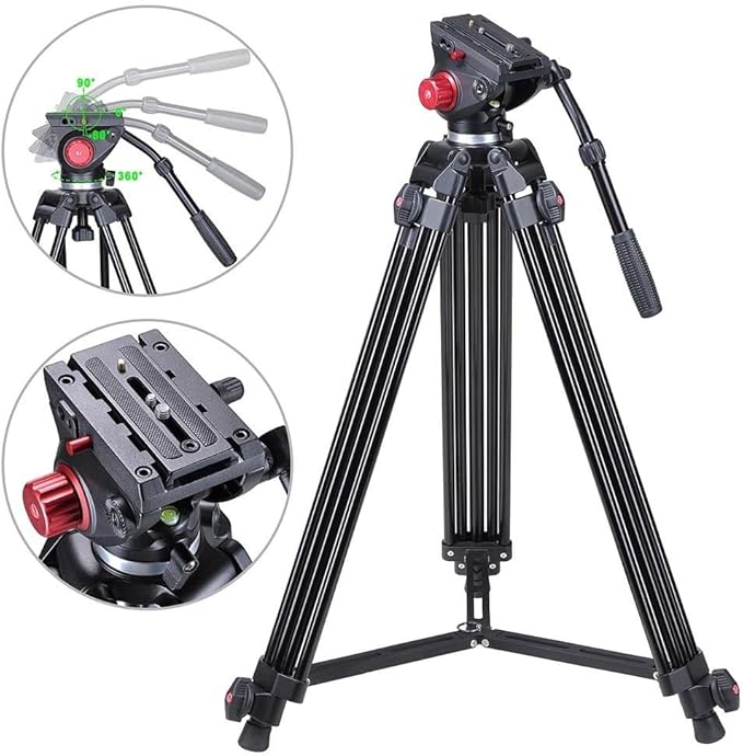 Professional Heavy Duty 72" DV Video Camera Tripod Amazon.co.uk