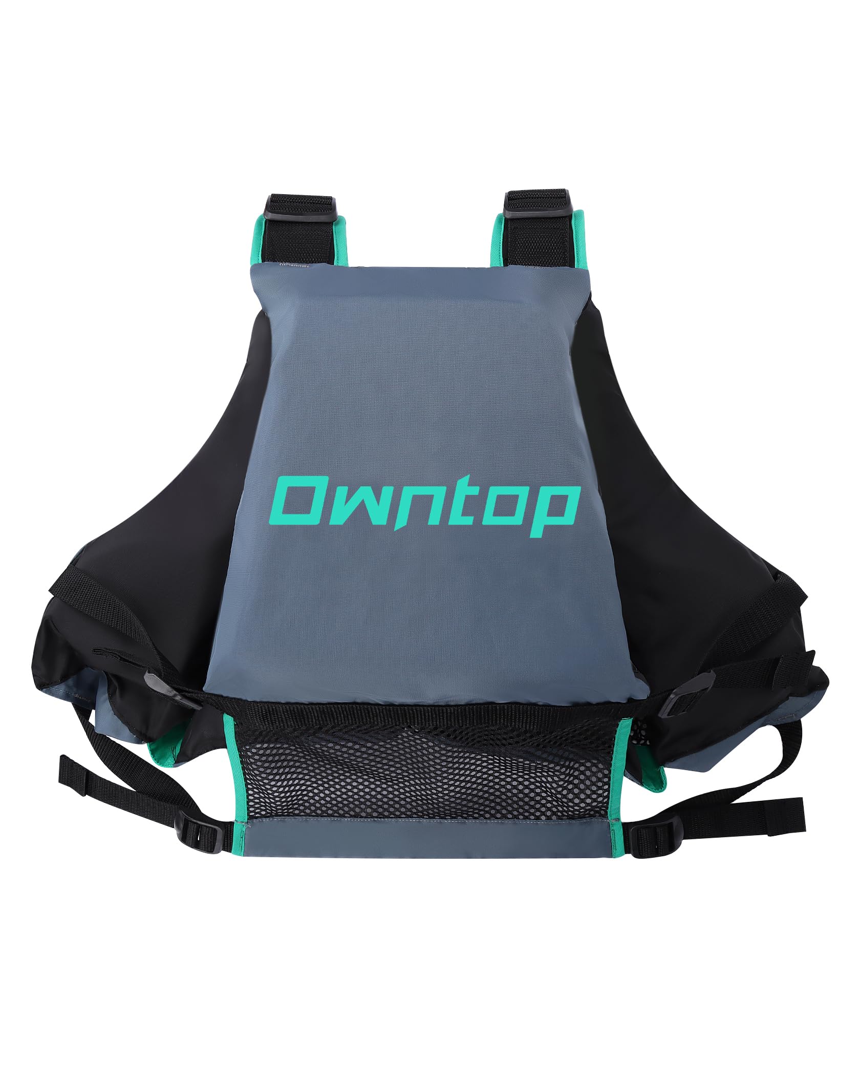 Owntop Swim Vest for Adult, Paddle Sports Swim Jackets with Adjustable Safety Strap, Premium Buoyancy Men Women Float Swim Vests for Kayaking Surfing Boating (Gray, XL/XXL) - view 8