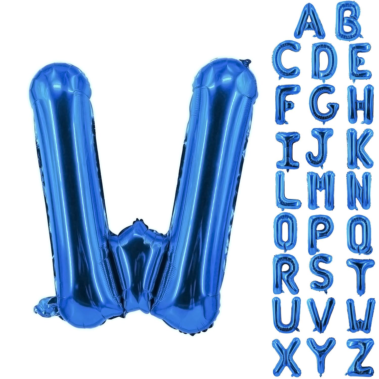 Photo 1 of YUNSHANGMO Blue Letter Balloons 40 Inch Large Alphabet Balloon Aluminum Mylar Foil Big Birthday Decor Wedding Anniversary Graduation Party Supplies Giant Letter Y Balloons In Metallic Blue