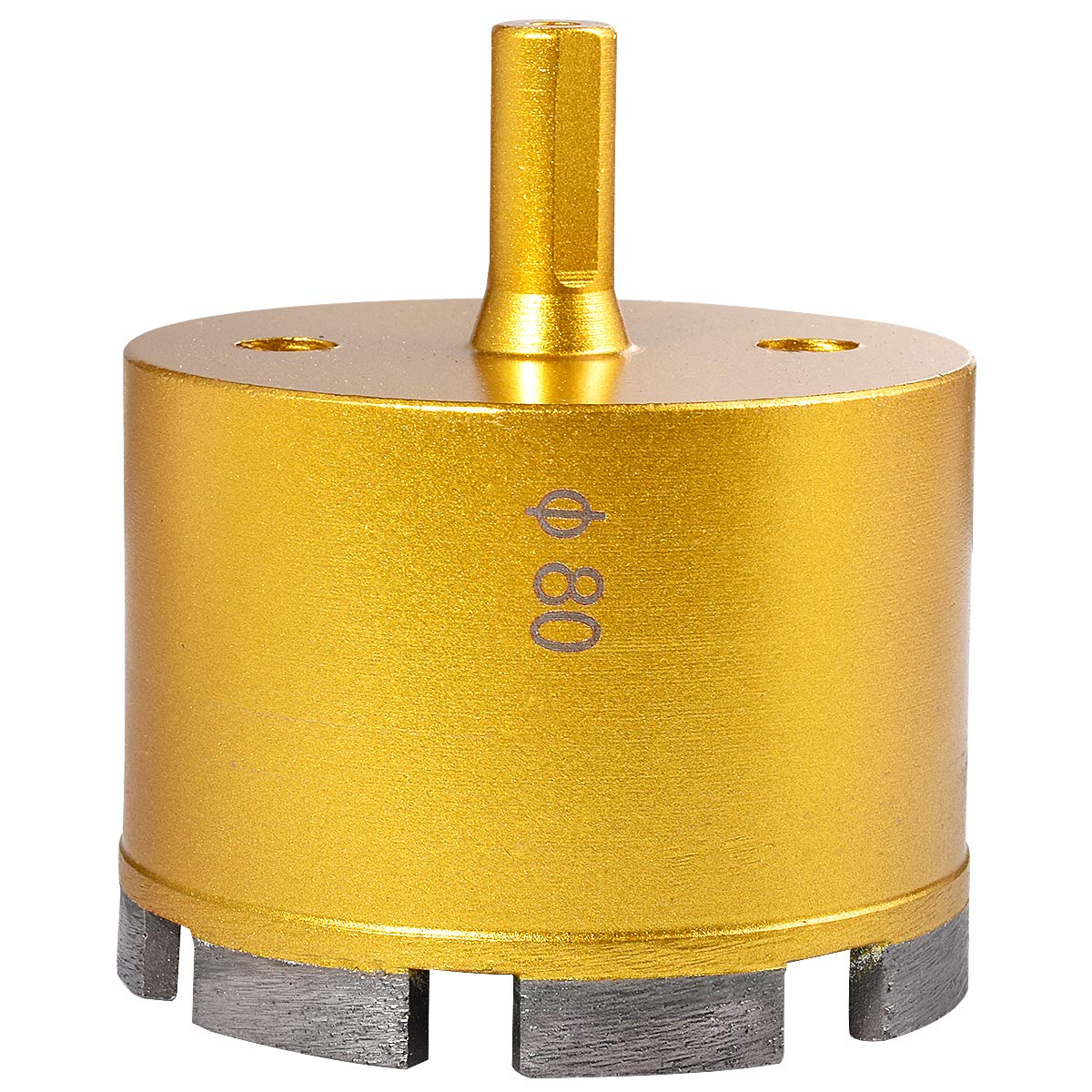 KATUR 80mm Dia Diamond Hole Saw Diamond Core Drill Bit, Masonry Hole Saw Porcelain Tile Hole Cutter for Marble, Glass, Slate, Ceramic, Granite, Quartz Gemstone