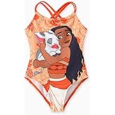 Disney Stitch Marvel Frozen Elsa Girls Swimsuits UPF 50+ One Piece Bathing Suits Sport Summer Swimwear for Kids Size 3-13Y