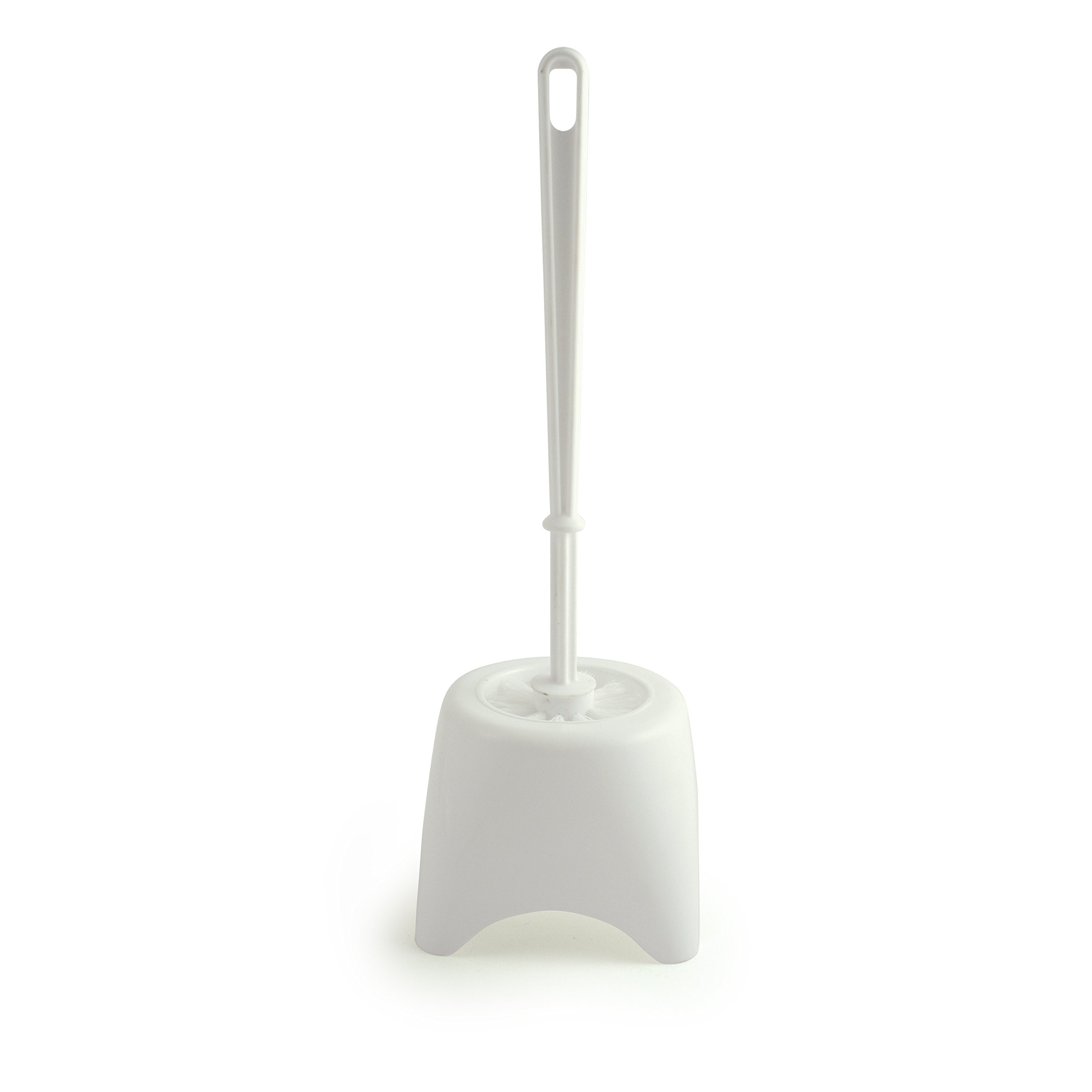 Bentley Toilet Brush Set with Potted Holder, White, M