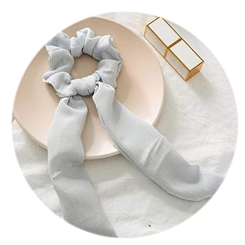 Amazon Com Vintage Women Hair Scrunchies Scarf Bowknot Soft