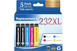 for 232XL Ink Cartridges Latest Upgrade Remanufactured for Epson 232XL Ink Cartridges Combo Pack to use with XP-4200 XP-4205 