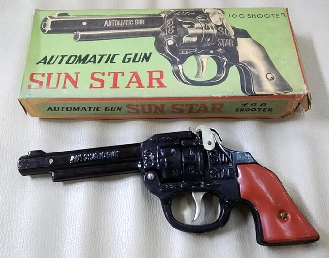 Amazon Co Jp オートマティックガン Sun Star 拳銃 ピストル おもちゃ 昭和 レトロ ホビー 通販