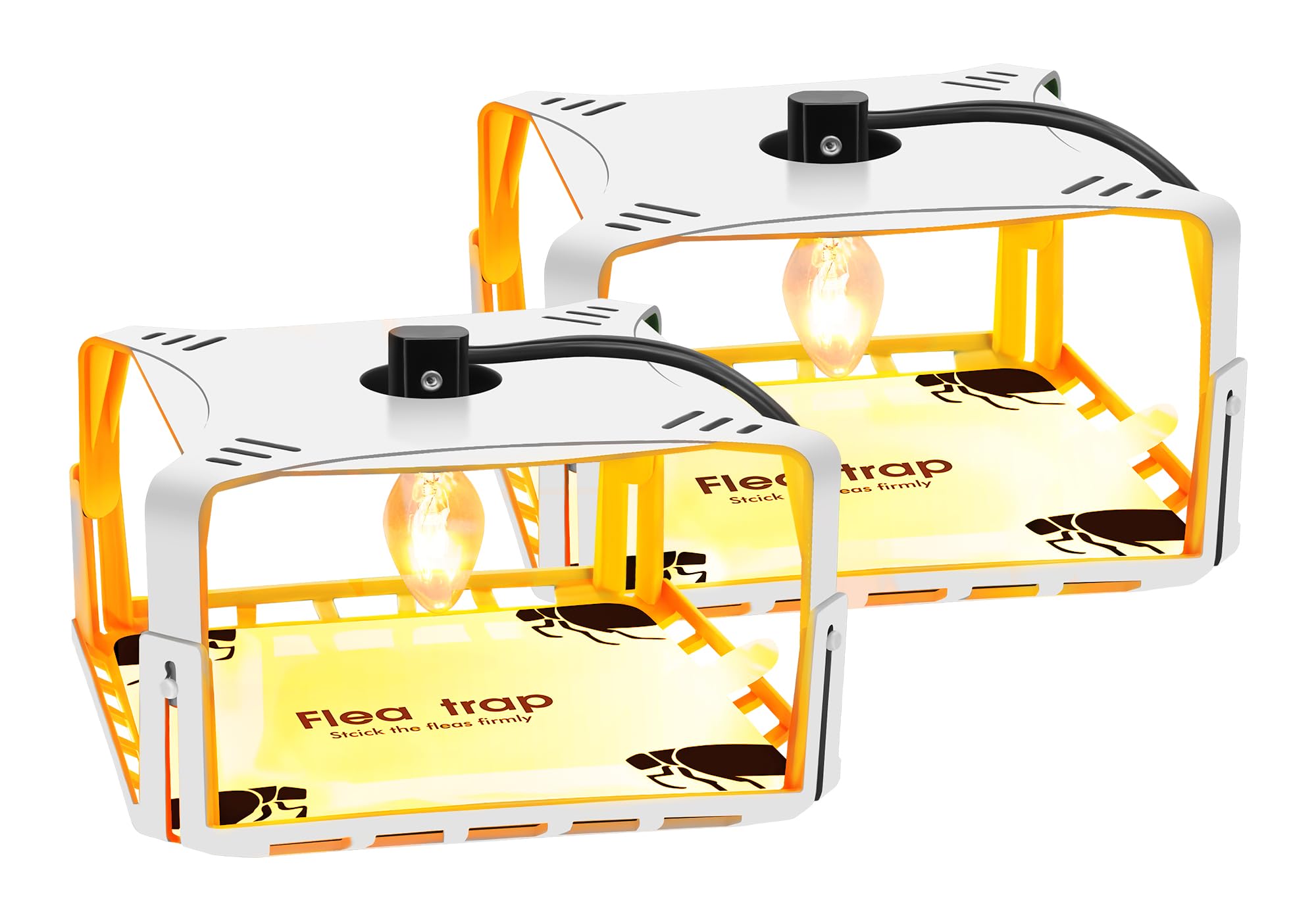 Photo 1 of Electric Flea Traps for Inside Your Home (2 Packs), Retractable Flea Light Trap w/Sticky Fleas Trap Refill & Replacement Bulbs, Ultimate Fleas Fighting Solution.