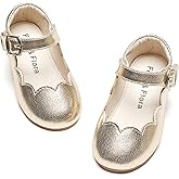 Felix & Flora Toddler Flower Girl Dress Shoes - Baby Girl Ballet Mary Jane Flats for Party School Wedding