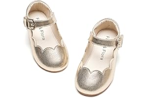 Felix & Flora Toddler Flower Girl Dress Shoes - Baby Girl Ballet Mary Jane Flats for Party School Wedding