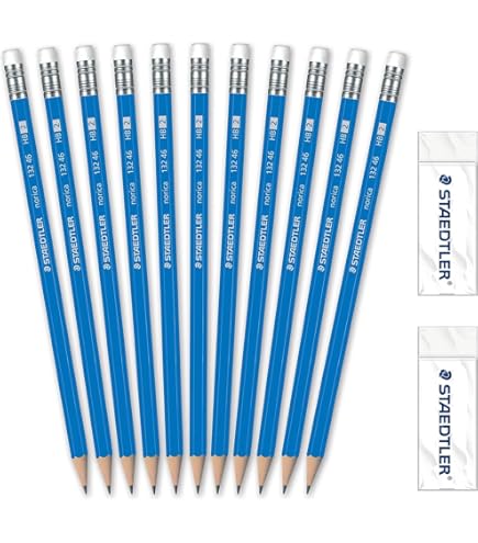 Amazon.com: STAEDTLER Norica #2 HB Pencils Class Pack with Erasers