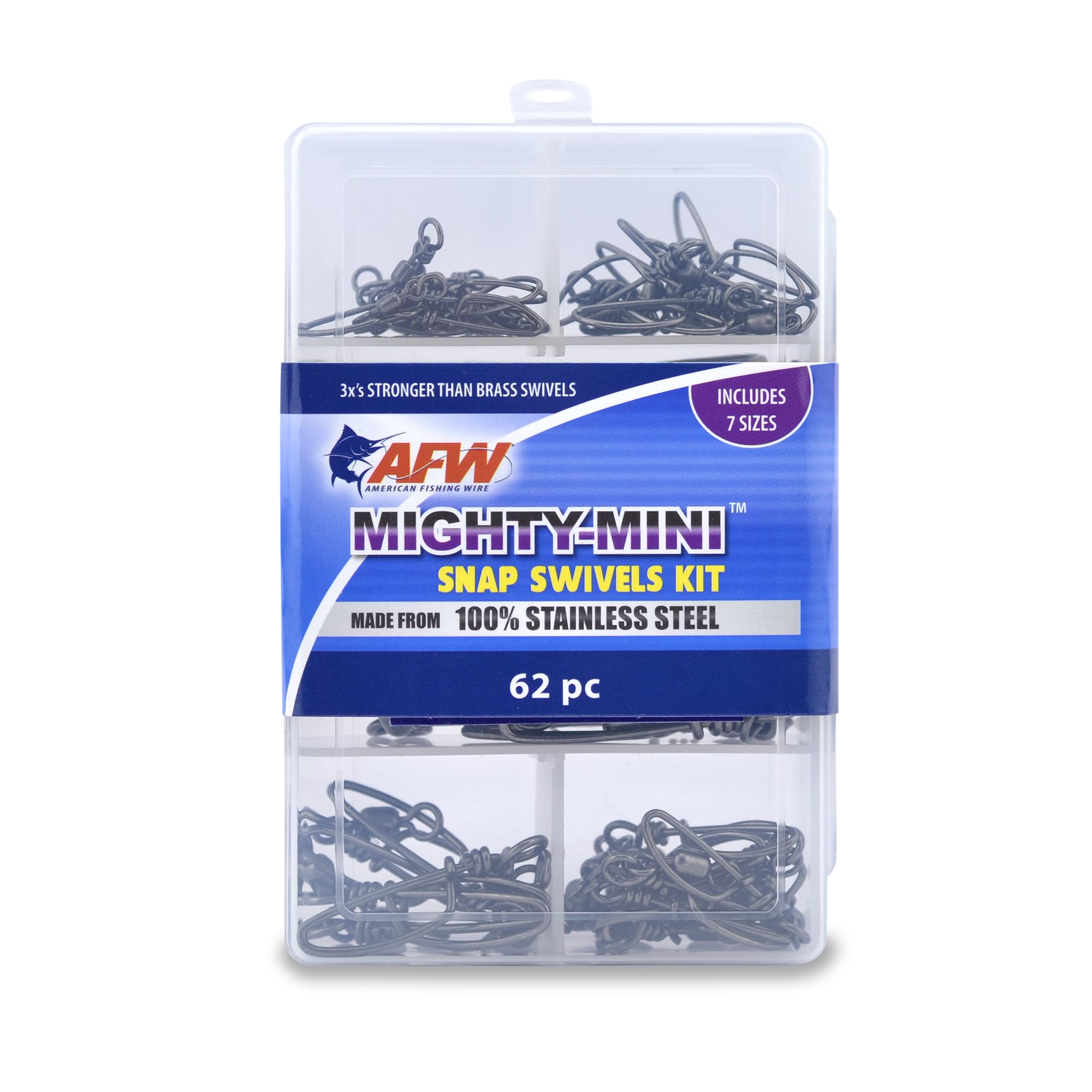 American Fishing Wire Mighty-Mini Stainless Steel Snap Swivel Kit