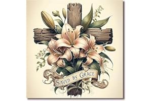 TIWABB Stamped Cross Stitch Kits for Adults - Cross Flower Embroidery Kits for Beginners Adults,11 CT Patterns Dimensions Counted Cross Stitch Kits for Adults Arts Craft 14x14 in