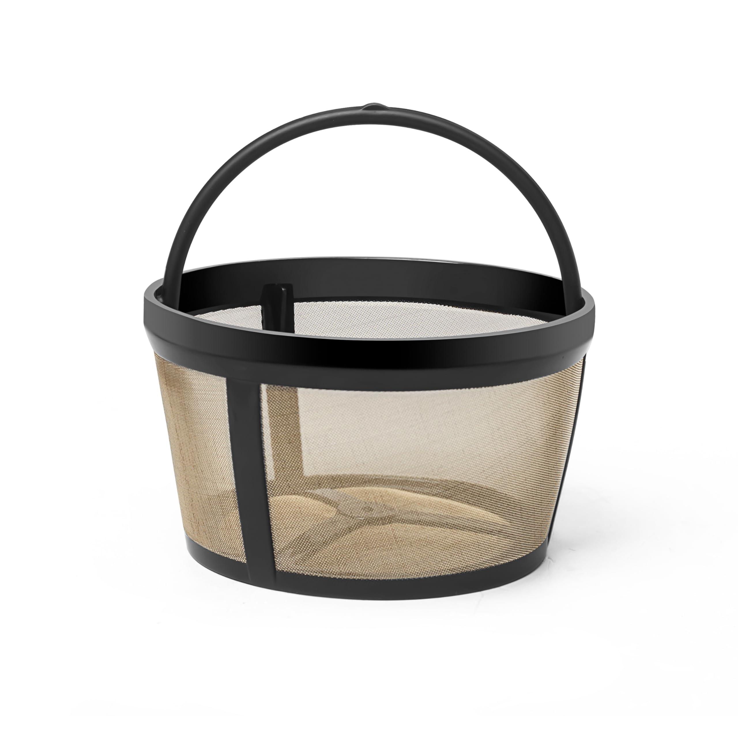 Photo 1 of 4 Cup Reusable Filter Basket With Mesh Bottom Fits MrCoffee Coffee Maker and Brewer - Permanent Filter Replacement for Mr Coffee Gold Basket-Style Filters 1-Pack