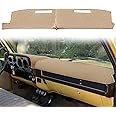 Yiz Dash Cover Mat Custom Fit for 1981-1991 Chevrolet Chevy C/K/R/V Series Suburban Blazer,GMC C/K/R/V Series Jimmy,Dashboard Cover Pad Cap Carpet Protector (81-91 Beige) J22
