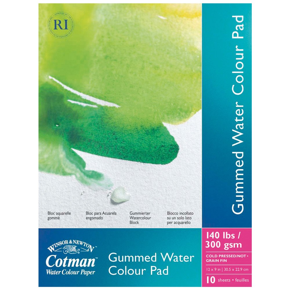 Winsor & Newton Cotman Water Colour Paint Pad Gummed (12x9inch)