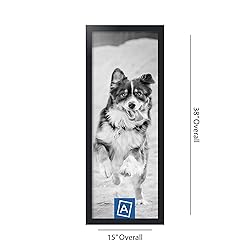 ArtToFrames 13x36 Inch Black Picture Frame, This