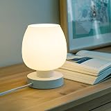 ONEWISH Touch Bedside Table Lamp 3 Way Dimmable Opal Glass Shade 6W LED view 8